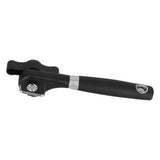 Manual Can Opener Stainless Steel Bottle Opener with Smooth Edge and Non Slip Handle Black for KitchenStraight Handle K3