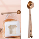 Stainless Steel Coffee Clip Spoon Multifunctional Milk Powder Measuring Spoon for HomeRose Gold - Extra Image