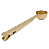 Stainless Steel Coffee Clip Spoon Multifunctional Milk Powder Measuring Spoon for HomeGolden