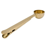 Stainless Steel Coffee Clip Spoon Multifunctional Milk Powder Measuring Spoon for HomeGolden