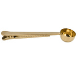 Stainless Steel Coffee Clip Spoon Multifunctional Milk Powder Measuring Spoon for HomeGolden