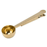 Stainless Steel Coffee Clip Spoon Multifunctional Milk Powder Measuring Spoon for HomeGolden