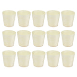 15Pcs Disposable Tasting Cup Wooden Decorated Lightweight Dessert Cup for Home Bars Restaurants