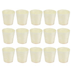 15Pcs Disposable Tasting Cup Wooden Decorated Lightweight Dessert Cup for Home Bars Restaurants