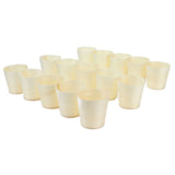 15Pcs Disposable Tasting Cup Wooden Decorated Lightweight Dessert Cup for Home Bars Restaurants - Front View