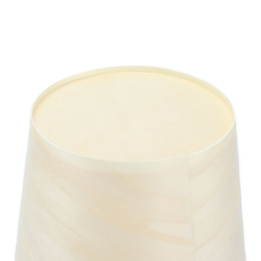 15Pcs Disposable Tasting Cup Wooden Decorated Lightweight Dessert Cup for Home Bars Restaurants