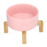 Fruit Salad Dessert Bowl Ceramic Bowl with Frame Big and Round Easy to Clean and Safe for FamilyPink