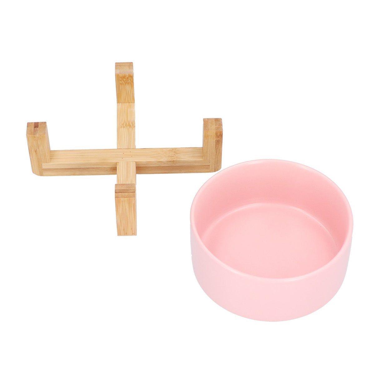 Fruit Salad Dessert Bowl Ceramic Bowl with Frame Big and Round Easy to Clean and Safe for FamilyPink