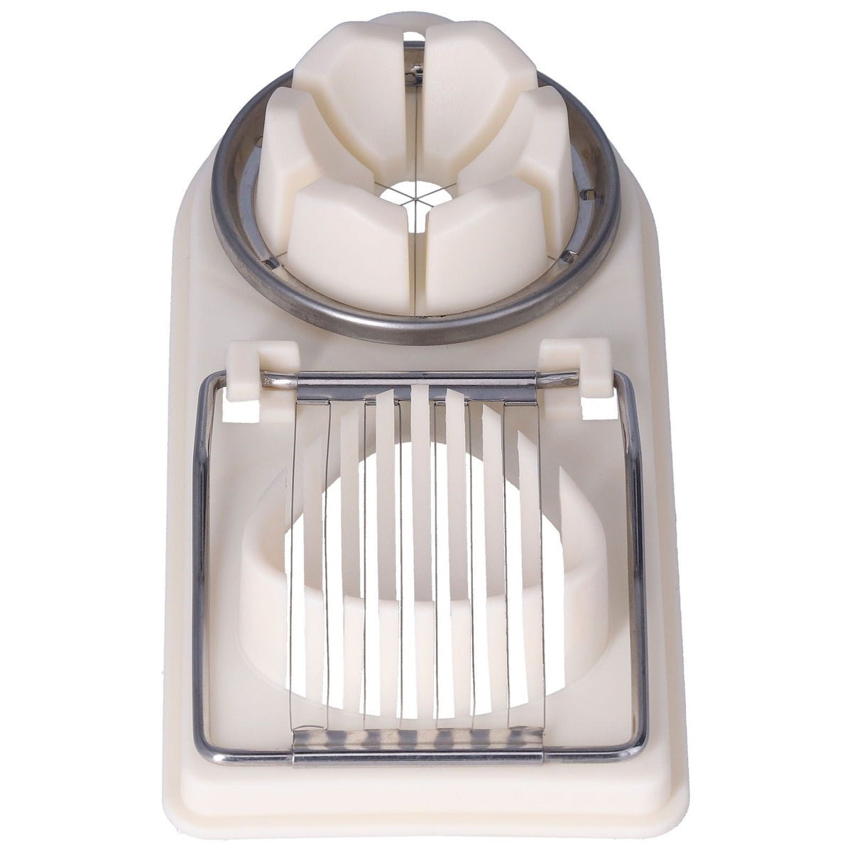 Egg Cutter Household Stainless Steel Wire Egg Cutter Safe Easy to Operate for Hard Boiled EggsWhite