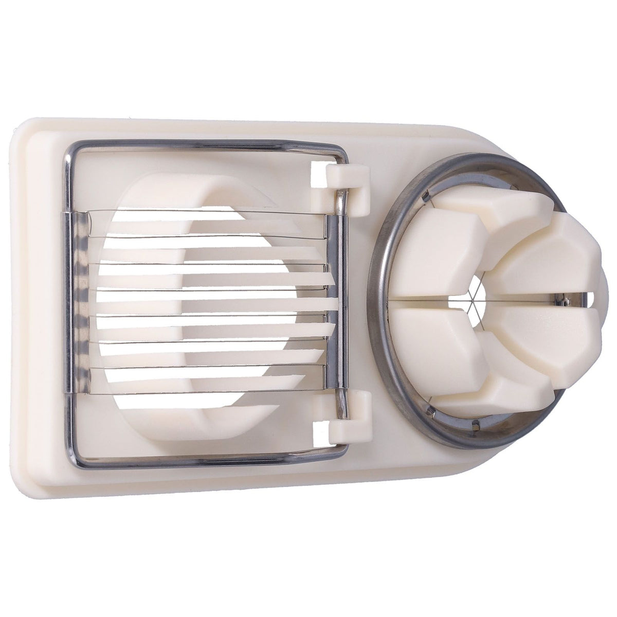 Egg Cutter Household Stainless Steel Wire Egg Cutter Safe Easy to Operate for Hard Boiled EggsWhite
