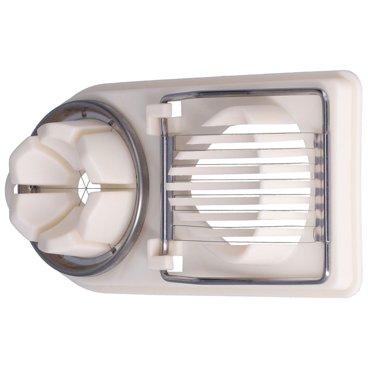 Egg Cutter Household Stainless Steel Wire Egg Cutter Safe Easy to Operate for Hard Boiled EggsWhite