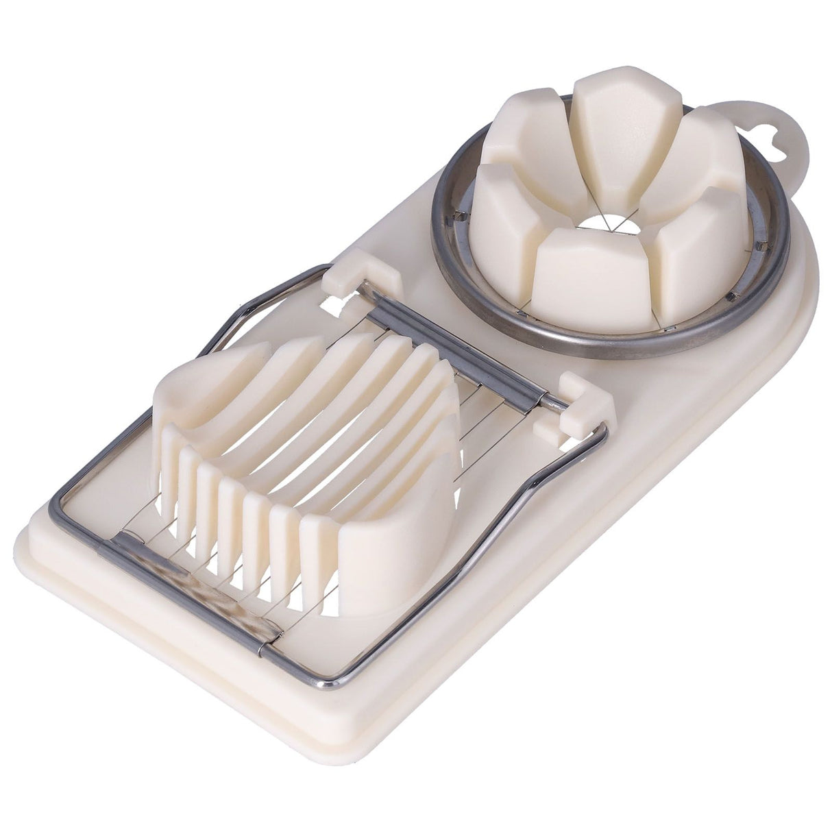 Egg Cutter Household Stainless Steel Wire Egg Cutter Safe Easy to Operate for Hard Boiled EggsWhite