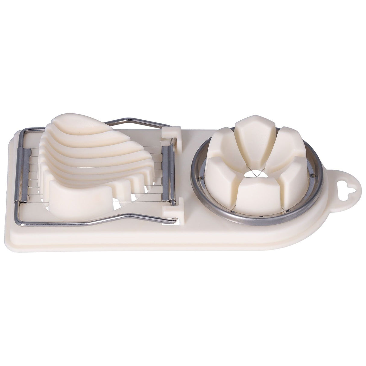 Egg Cutter Household Stainless Steel Wire Egg Cutter Safe Easy to Operate for Hard Boiled EggsWhite