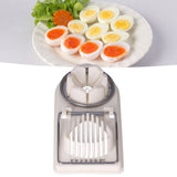 Egg Cutter Household Stainless Steel Wire Egg Cutter Safe Easy to Operate for Hard Boiled EggsWhite