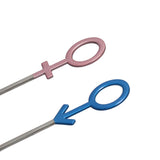 Innovative Heart Shaped Couple Spoon 304 Stainless Steel Spoon for Kitchen Home RestaurantBlue Pink Silver - Extra Image