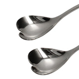 Innovative Heart Shaped Couple Spoon 304 Stainless Steel Spoon for Kitchen Home RestaurantBlue Pink Silver