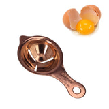 Stainless Steel Egg Separator Divider Egg White Yolk Filter Baking Tools for Kitchen UseRose Gold
