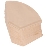 100Pcs/Bag Fan Shaped Coffee Filter Paper Wood Pulp Filter Paper Coffee Making Accessory - Close-Up Angle