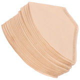 100Pcs/Bag Fan Shaped Coffee Filter Paper Wood Pulp Filter Paper Coffee Making Accessory - Extra Image