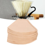 100Pcs/Bag Fan Shaped Coffee Filter Paper Wood Pulp Filter Paper Coffee Making Accessory - Extra Image