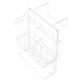 Refrigerator Storage Rack Iron Durable Side Wall Mounted Mini Fridge Organizer for Home Kitchen Restaurant