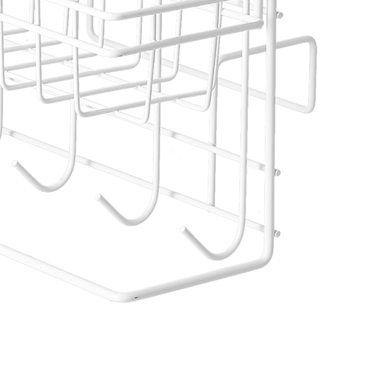Refrigerator Storage Rack Iron Durable Side Wall Mounted Mini Fridge Organizer for Home Kitchen Restaurant