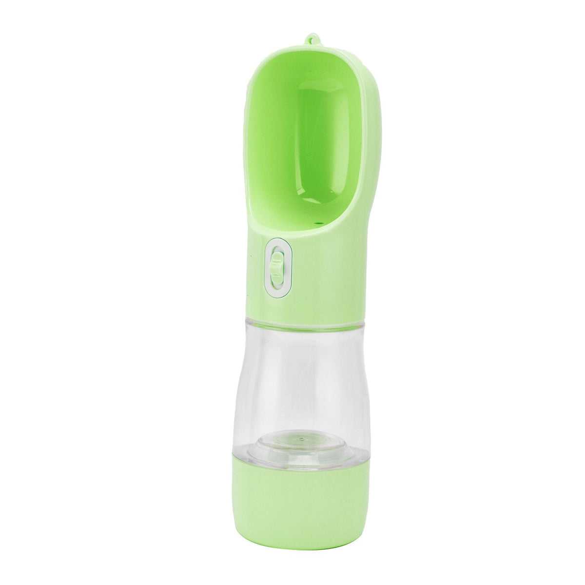 2 in 1 Pet Water Bottle Portable Anti Leakage Dog Food Bottler for Outdoor TravelingGreen