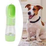 2 in 1 Pet Water Bottle Portable Anti Leakage Dog Food Bottler for Outdoor TravelingGreen - Extra Image