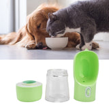 2 in 1 Pet Water Bottle Portable Anti Leakage Dog Food Bottler for Outdoor TravelingGreen - Extra Image
