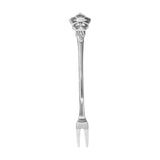 4pcs 2 Prong Fruit Fork Stainless Steel Mini Salad Fruit Dessert Tasting Forks for Home Kitchen PartySilver