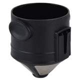 Pour Over Coffee Maker Portable Reusable Stainless Steel Coffee Filter with Double Mesh Liner - Close-Up Angle