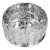 Stainless Steel Steamer Basket 28cm Diameter Retractable Foldable Steaming Rack for Home
