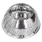 Stainless Steel Steamer Basket 28cm Diameter Retractable Foldable Steaming Rack for Home
