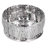 Stainless Steel Steamer Basket 28cm Diameter Retractable Foldable Steaming Rack for Home - Extra Image