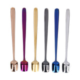 6 Pcs Dessert Spoon 304 Stainless Steel Mixing Spoon Shovel Long Handle Thickened Spoon Set for Dessert Ice Cream 15cm