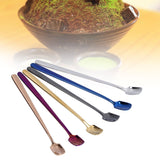 6 Pcs Dessert Spoon 304 Stainless Steel Mixing Spoon Shovel Long Handle Thickened Spoon Set for Dessert Ice Cream 15cm - Extra Image