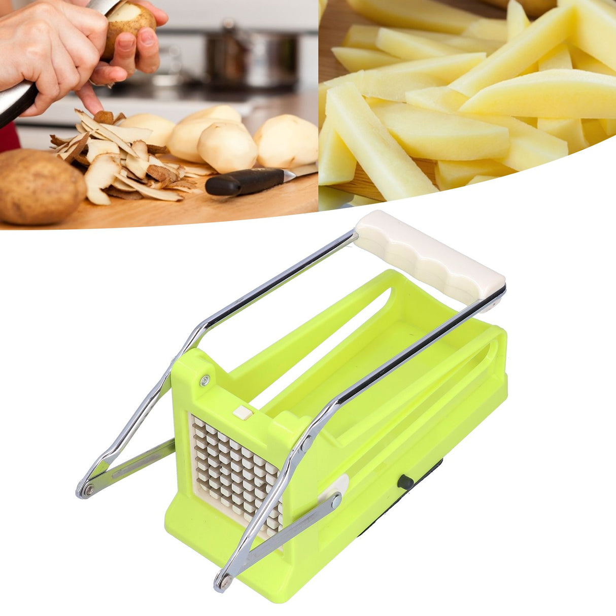 Manual Potato Cutting Machine Potato Slice French Fry Cutter Cucumber Radish Potato Chopper for Vegetable Fruit