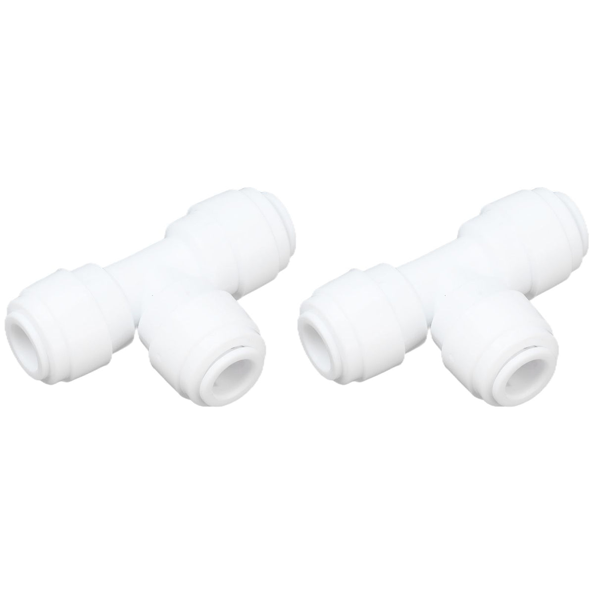 2PCS Tee Quick Connecter Water Tube Fitting 100PSI Push in Fitting Push in Joint for Garden