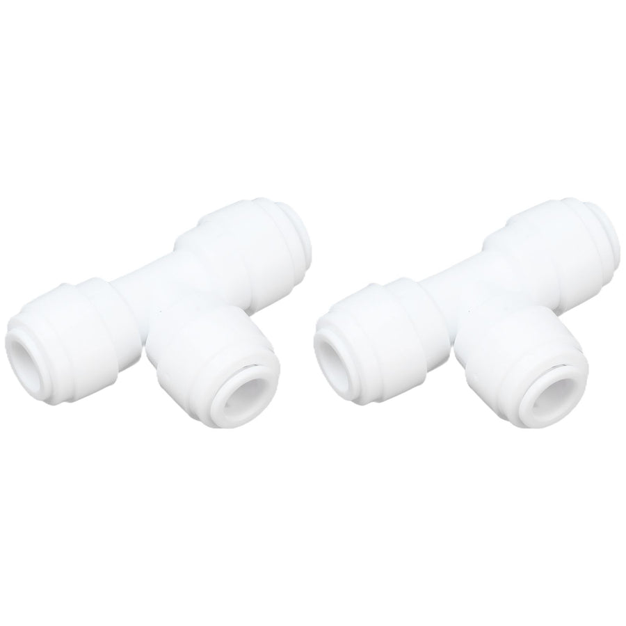 2PCS Tee Quick Connecter Water Tube Fitting 100PSI Push in Fitting Push in Joint for Garden