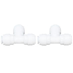 2PCS Tee Quick Connecter Water Tube Fitting 100PSI Push in Fitting Push in Joint for Garden