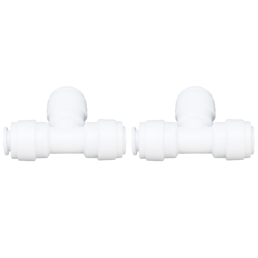 2PCS Tee Quick Connecter Water Tube Fitting 100PSI Push in Fitting Push in Joint for Garden