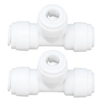 2PCS Tee Quick Connecter Water Tube Fitting 100PSI Push in Fitting Push in Joint for Garden