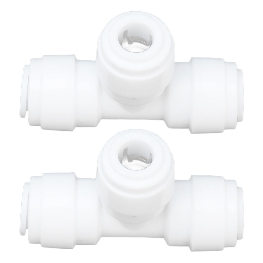 2PCS Tee Quick Connecter Water Tube Fitting 100PSI Push in Fitting Push in Joint for Garden