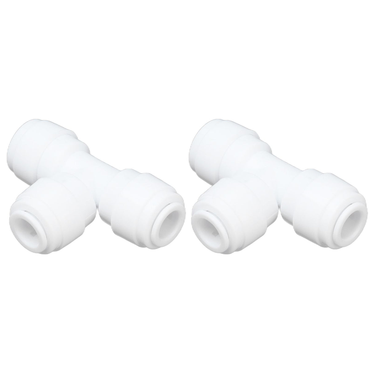 2PCS Tee Quick Connecter Water Tube Fitting 100PSI Push in Fitting Push in Joint for Garden