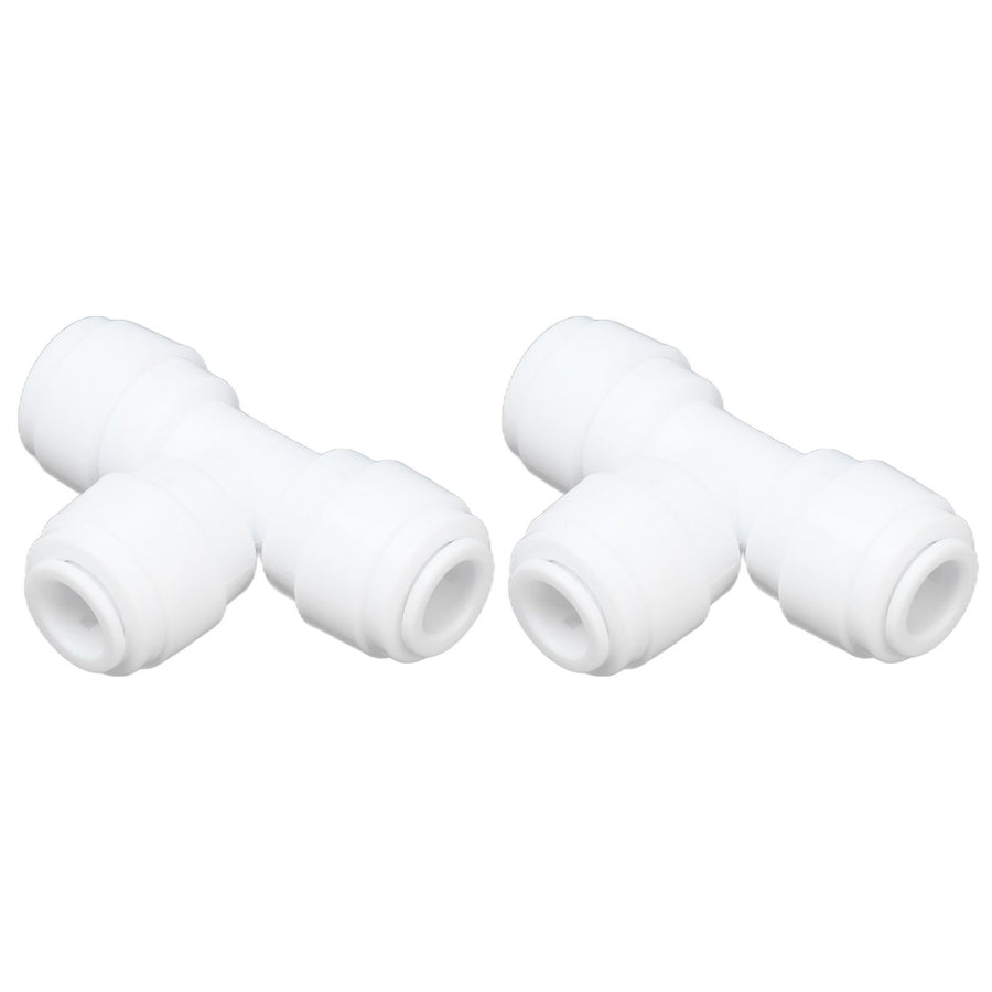 2PCS Tee Quick Connecter Water Tube Fitting 100PSI Push in Fitting Push in Joint for Garden