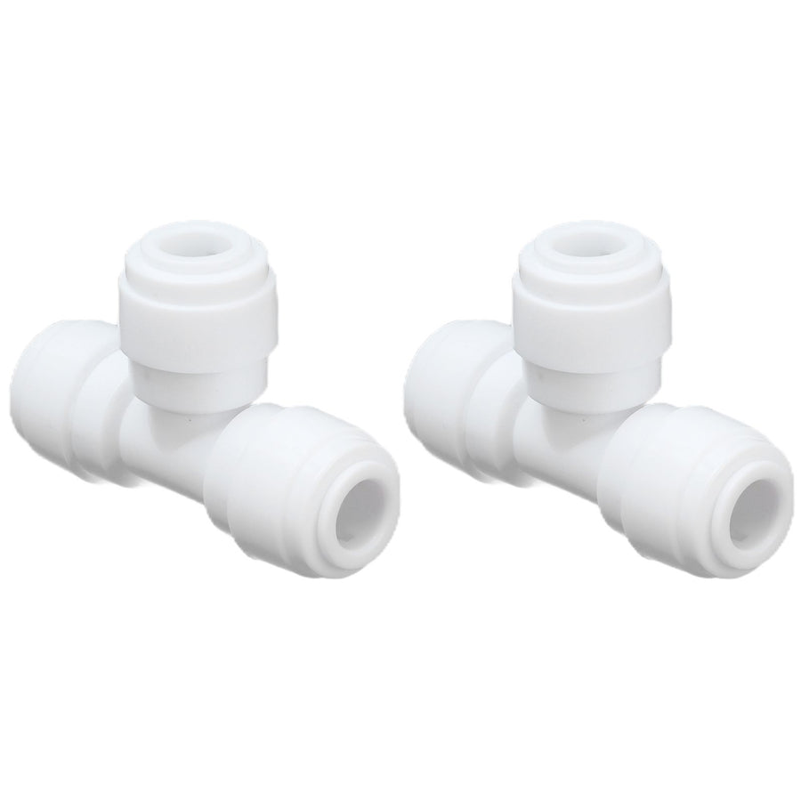 2PCS Tee Quick Connecter Water Tube Fitting 100PSI Push in Fitting Push in Joint for Garden