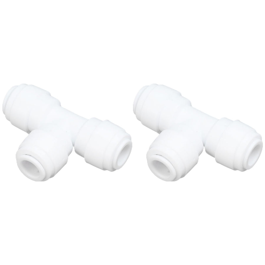 2PCS Tee Quick Connecter Water Tube Fitting 100PSI Push in Fitting Push in Joint for Garden