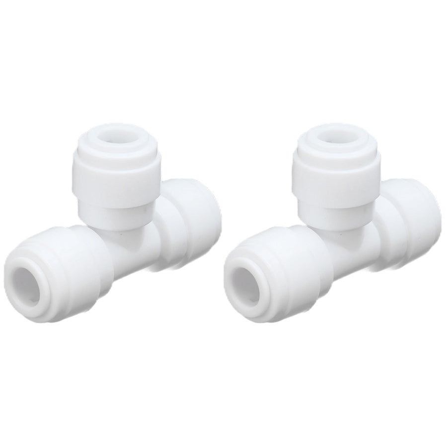 2PCS Tee Quick Connecter Water Tube Fitting 100PSI Push in Fitting Push in Joint for Garden