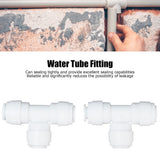 2PCS Tee Quick Connecter Water Tube Fitting 100PSI Push in Fitting Push in Joint for Garden