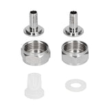 Stainless Steel Beer Keg Coupler Connector Fitting Beer Line Connector Kit for Brewing Equipment - Front View